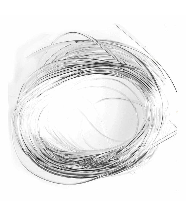 (VOM000) VINYL ROUND RIB, MEDIUM CLEAR