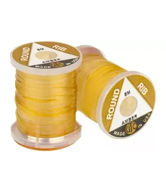 (VOS120) VINYL ROUND RIB, SMALL AMBER