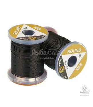 (VOS100) VINYL ROUND RIB, SMALL BLACK