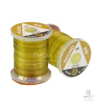 (VOS089) VINYL ROUND RIB, SMALL OLIVE
