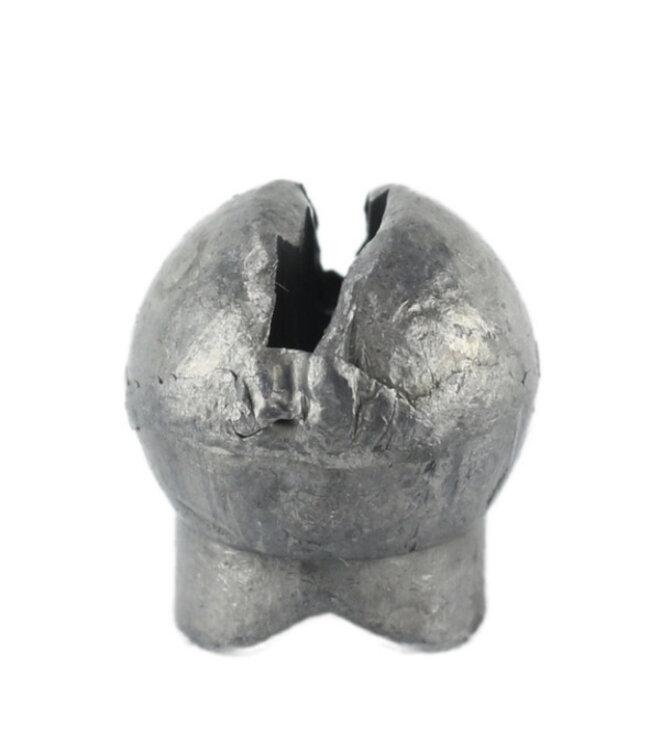 A.S.S BULLET WEIGHT REUSABLE SPLIT SHOT 9/16 OZ LEAD 1# 24pc NYS LEGAL