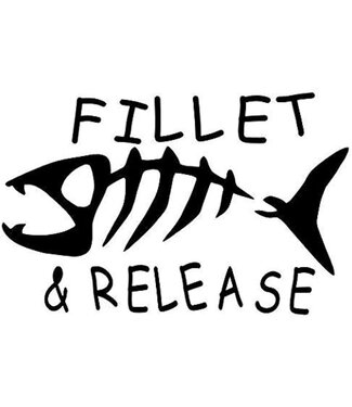 CERTIFIED INSTRUCTOR FILLET AND RELEASE CLUB STICKER