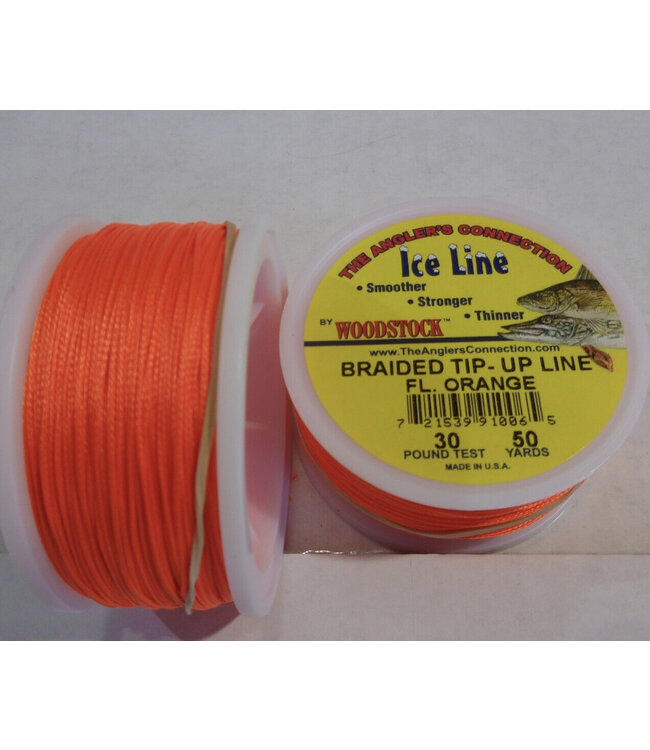 Woodstock FLY LINE BACKING. 100YD, 30# ORANGE