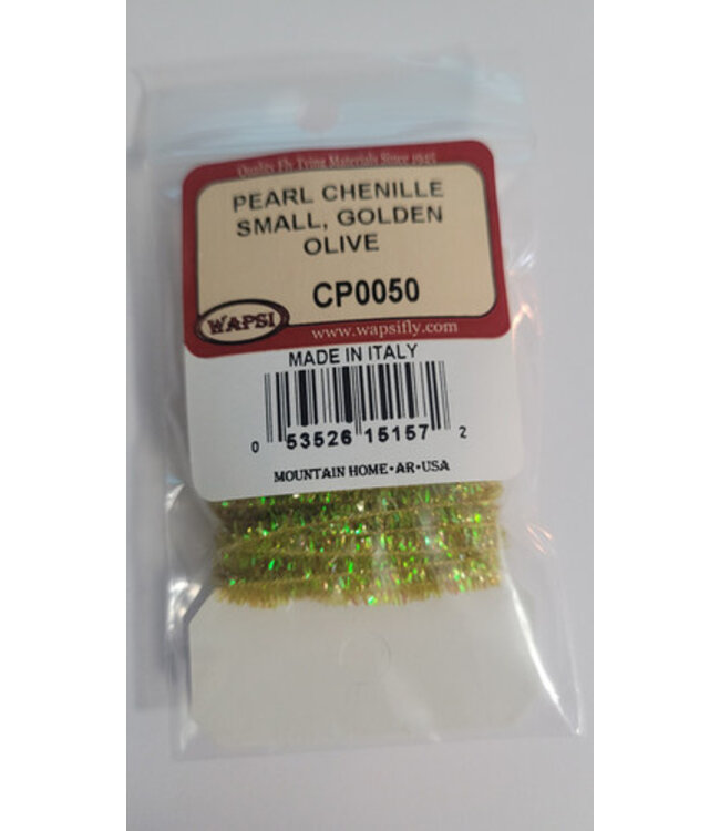 (CP0050) PEARL CHENILLE SMALL, GOLDEN OLIVE