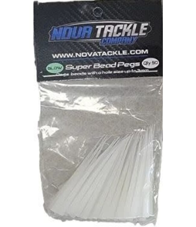 NOVA TACKLE COMPANY NOVA TACKLE BEAD PEGS GLOW 50CT