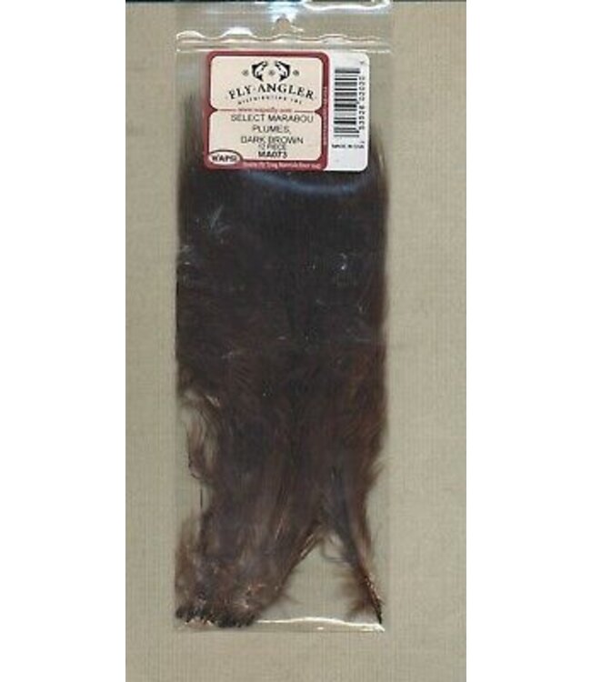 Wapsi SELECT MARABOU PLUMES, DARK.BROWN MA073