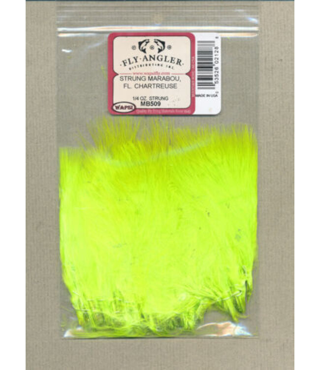 Wapsi (MB509) STRUNG MARABOU, FL. CHARTREUSE