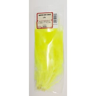 Wapsi SELECT MARABOU PLUMES, FL.YELLOW MA502