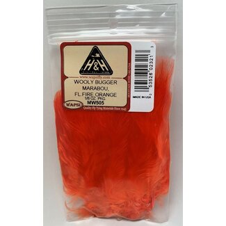 Wapsi WOOLY BUGGER MARABOU, FL. FIRE ORANGE (MW505)