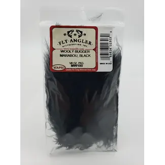 Wapsi WOOLY BUGGER MARABOU, BLACK (MW100)