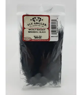 Wapsi WOOLY BUGGER MARABOU, BLACK (MW100)