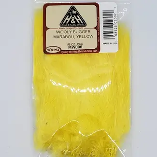 Wapsi WOOLY BUGGER MARABOU, YELLOW (MW006)