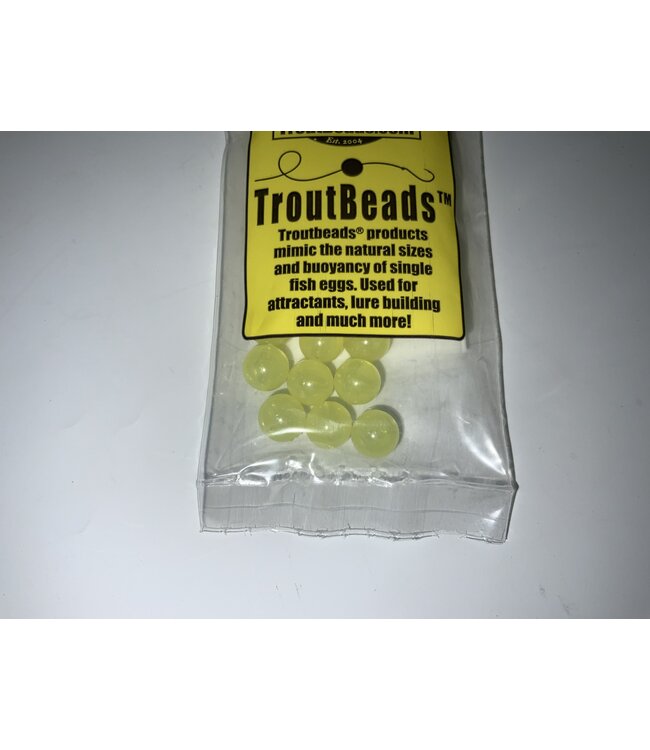 Trout Beads 8 Canary Glow