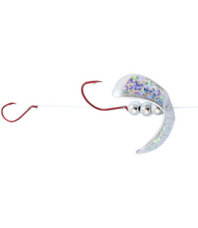 NORTHLAND FISHING TACKLE NORTHLAND BUTTERFLY BLADE HARNESS - 1/CD - 60" SNELL - SILVER SHINER