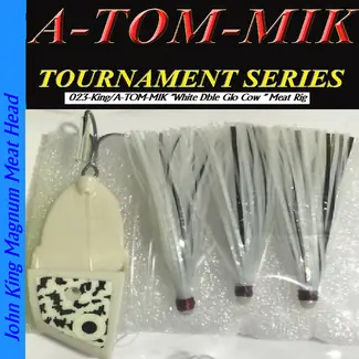 A-TOM-MIK MFG. A-TOM-MIK KING MEAT RIGS W/KING HEAD WHITE DOUBLE GLOW COW (KING-023)