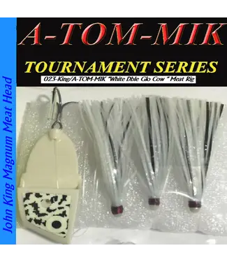 A-TOM-MIK MFG. A-TOM-MIK KING MEAT RIGS W/KING HEAD WHITE DOUBLE GLOW COW (KING-023)