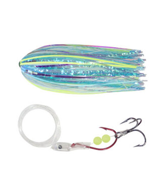 A-TOM-MIK MFG. T-077 A-TOM-MIK TOURNAMENT SERIES TROLLING FLY GLOW AQUA TRANS