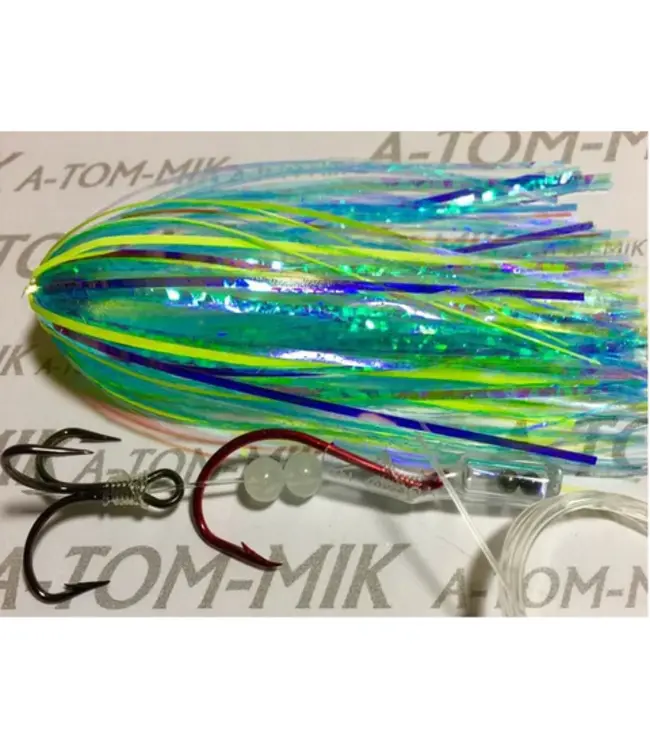 A-TOM-MIK MFG. T-197 A-TOM-MIK TOURNAMENT SERIES TROLLING FLY  BLUE HAMMER GLOW