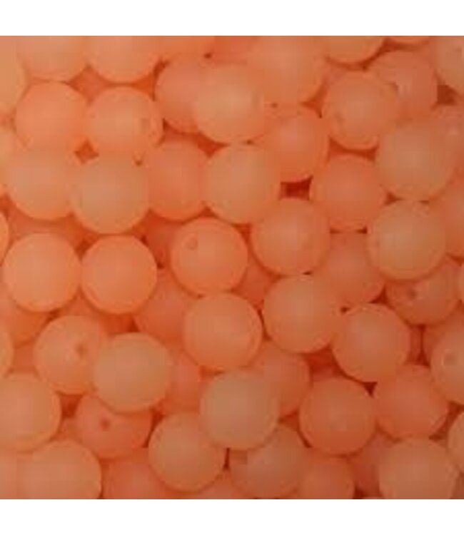 TroutBeads BloodDotEggs 15 8mm Glow Roe