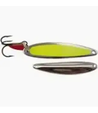 BAY DE NOC LURE CO. THE SWEDISH PIMPLE 1/2oz FLO YELLOW / NICKLE
