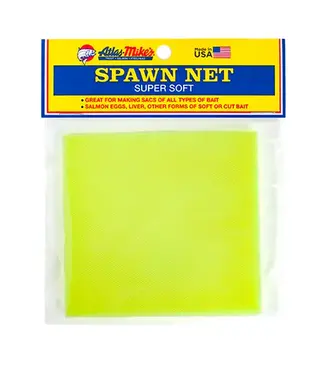 Atlas Mike's ATLAS MIKE'S SPAWN NET 4" X 4" Squares Chartreuse