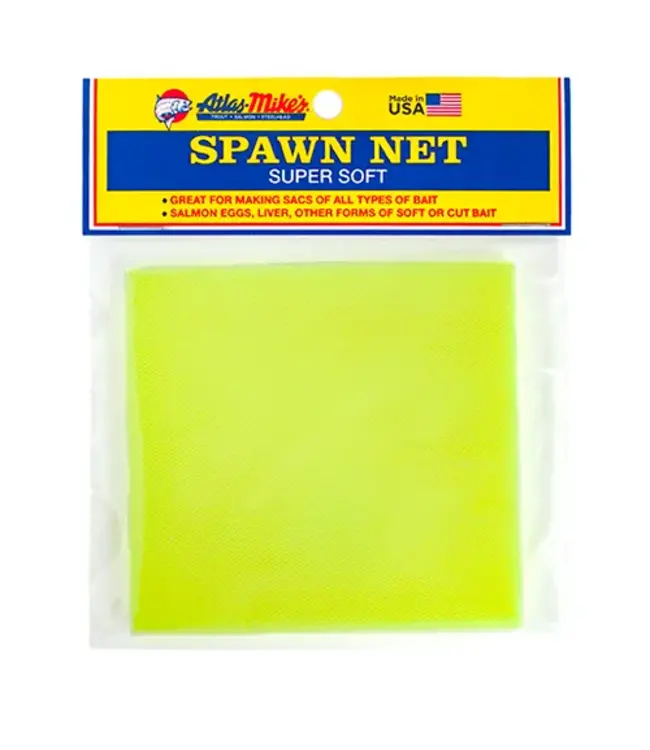 Atlas Mike's ATLAS MIKE'S SPAWN NET 4" X 4" Squares Chartreuse