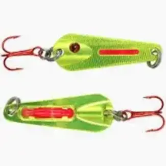 NORTHLAND FISHING TACKLE NORTHLAND GLO-SHOT SPOON METALLIC CHATREUSE 1/8oz GSS3-10