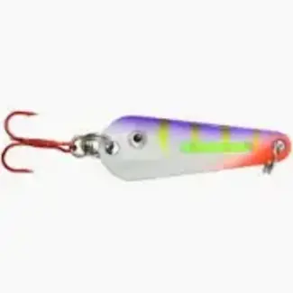 NORTHLAND FISHING TACKLE Northland GLO-SHOT SPOON - 1/8oz - UV Glo Purple Tiger GSS3-46