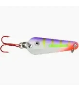NORTHLAND FISHING TACKLE Northland GLO-SHOT SPOON - 1/8oz - UV Glo Purple Tiger GSS3-46