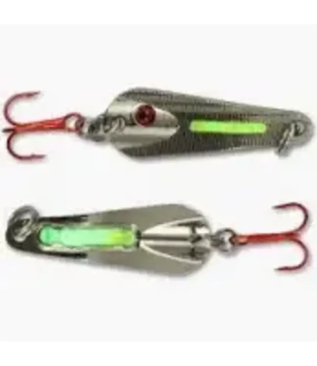 NORTHLAND FISHING TACKLE Northland GLO-SHOT SPOON -1/8oz - Metallic Silver GSS3-11