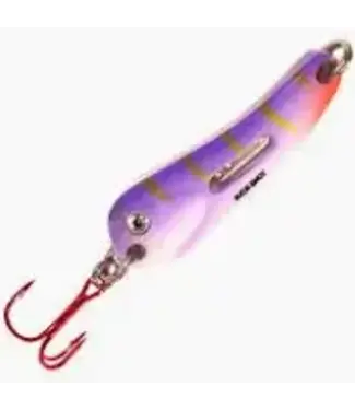 NORTHLAND FISHING TACKLE NORTHLAND BUCK-SHOT FLUTTER SPOON 1/16oz UV PURPLE TIGER BRFS2-46