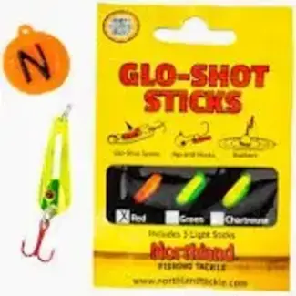 NORTHLAND FISHING TACKLE Northland GLO-SHOT SPOON -1/4oz - Metallic Chartreuse GSS4-10