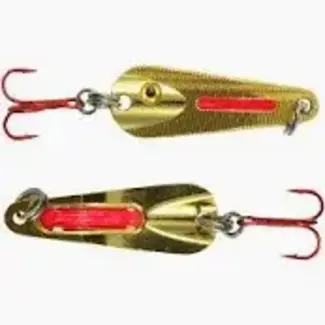 NORTHLAND FISHING TACKLE NORTHLAND GLO-SHOT SPOON - 1/4oz - METALLIC GOLD GSS4-12