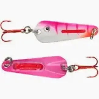 NORTHLAND FISHING TACKLE Northland GLO-SHOT SPOON - 1/16oz - UV Glo Pink Tiger GSS2-26