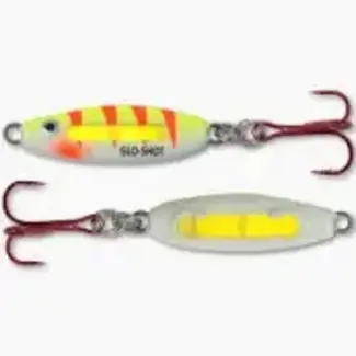 NORTHLAND FISHING TACKLE Northland GLO-SHOT SPOON - 1/4oz - UV Glo Electric Perch GSS4-60
