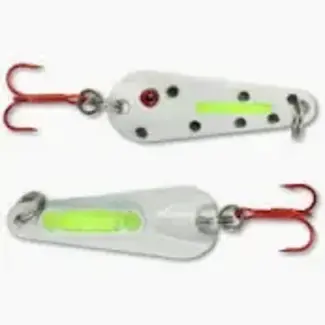 NORTHLAND FISHING TACKLE Northland GLO-SHOT SPOON - 1/4oz - Glo Dalmatian GSS4-31