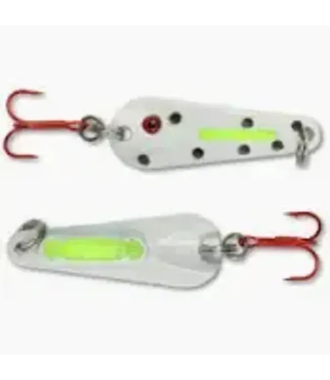 NORTHLAND FISHING TACKLE Northland GLO-SHOT SPOON - 1/4oz - Glo Dalmatian GSS4-31