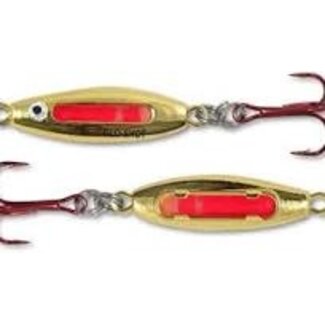 NORTHLAND FISHING TACKLE NORTHLAND GLO-SHOT FIRE-BELLY SPOON 1/8 oz GOLD SHINER GSFB3-12