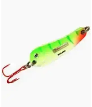 NORTHLAND FISHING TACKLE NORTHLAND BUCK-SHOT FLUTTER SPOON 1/16oz UV GLO PERCH BRFS2-20
