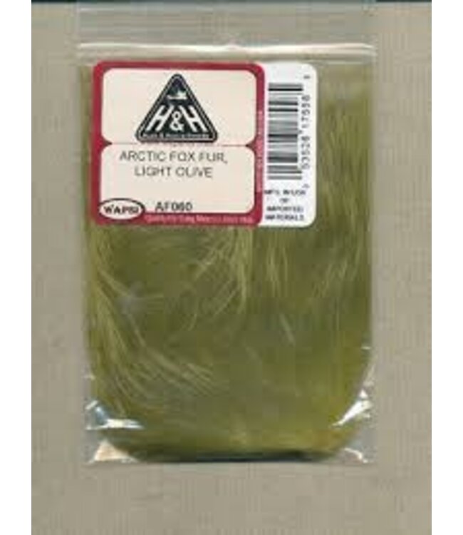 Wapsi (AF060) ARCTIC FOX FUR , LIGHT OLIVE