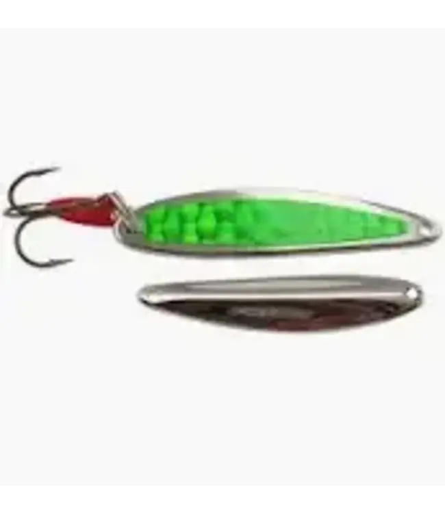 BAY DE NOC LURE CO. THE SWEDISH PIMPLE 1/2oz SILVER/CHARTREUSE