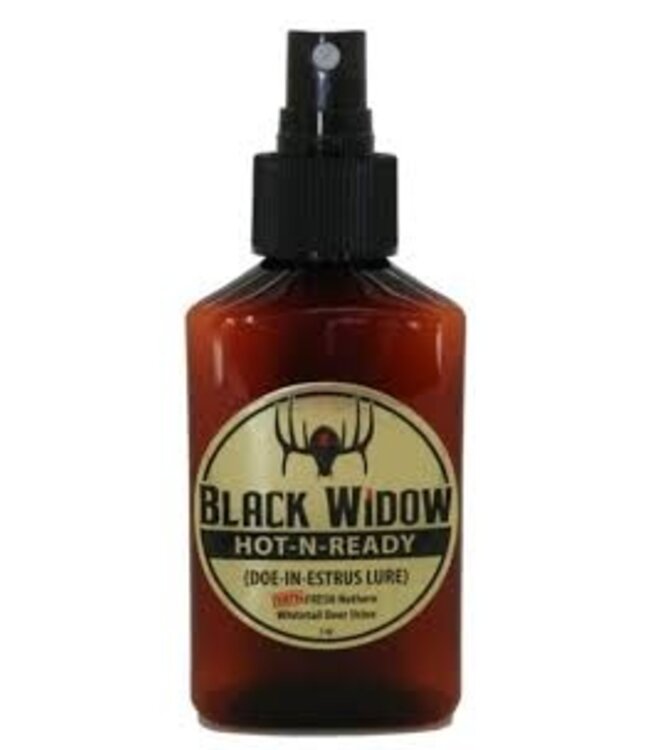 BLACK WIDOW DEER LURES black widow hot-n-ready