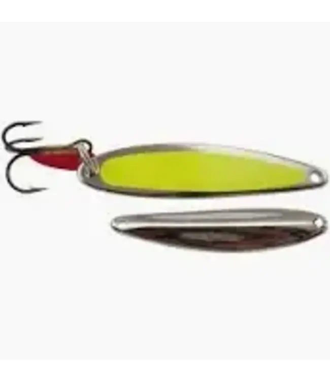 BAY DE NOC LURE CO. THE SWEDISH PIMPLE 3/4oz FLO YELLOW NICKEL