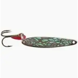 BAY DE NOC LURE CO. THE SWEDISH PIMPLE 1/2oz CRUSHED NICKEL ICE