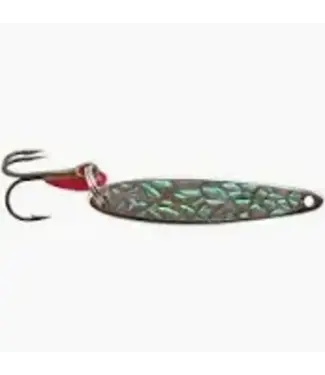 BAY DE NOC LURE CO. THE SWEDISH PIMPLE 1/2oz CRUSHED NICKEL ICE