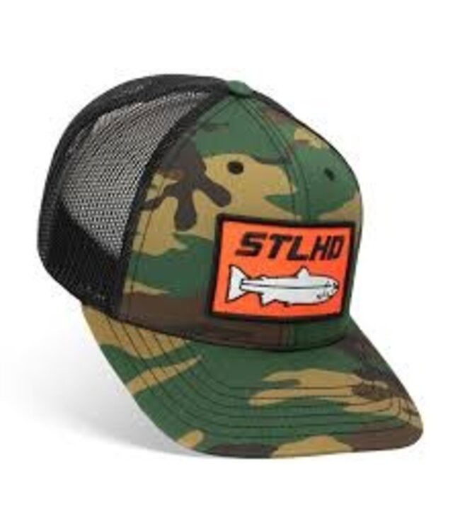 STLHD CAMO SNAPBACK TRUCKER HAT