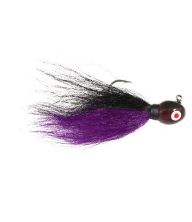 Challenger Lures CHALLENGER BUCKTAIL JIG 1/8oz BLACK/PURPLE