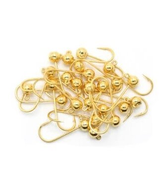 Challenger Lures CHALLENGER BALLHEAD SALMON/STEELHEAD JIGS GOLD 1/16oz 25PK