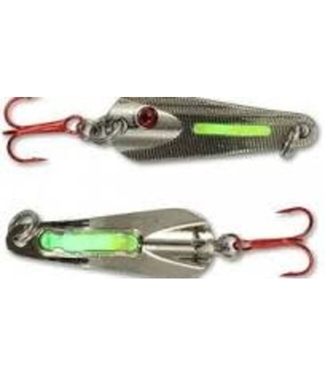 NORTHLAND FISHING TACKLE NORTHLAND GLO-SHOT SPOON 1/16oz METALLIC SILVER
