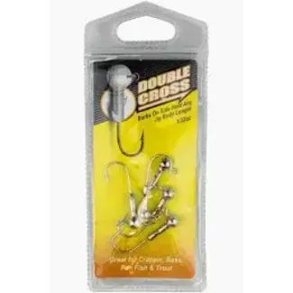 Leland's Lures Leland's Lures Crappie Magnet Double Cross-5pk 1/32 oz Nickel